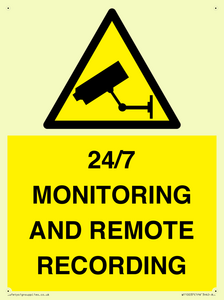 24/7 MONITORING AND REMOTE RECORDING